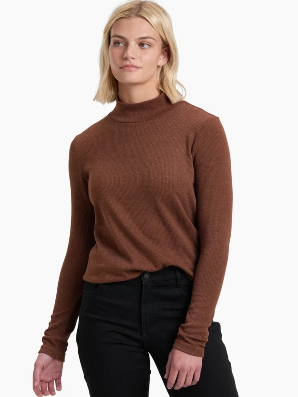 Kuhl VERONA MOCK NECK Soft, ribbed, long sleeve that layers effortlessly size XL